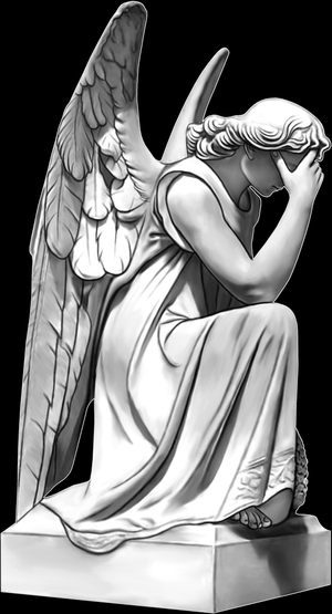 ангел плачет - картинки для гравировки